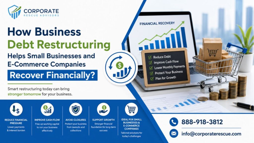 How Business Debt Restructuring Helps Small Businesses and E-Commerce Companies Recover Financially
