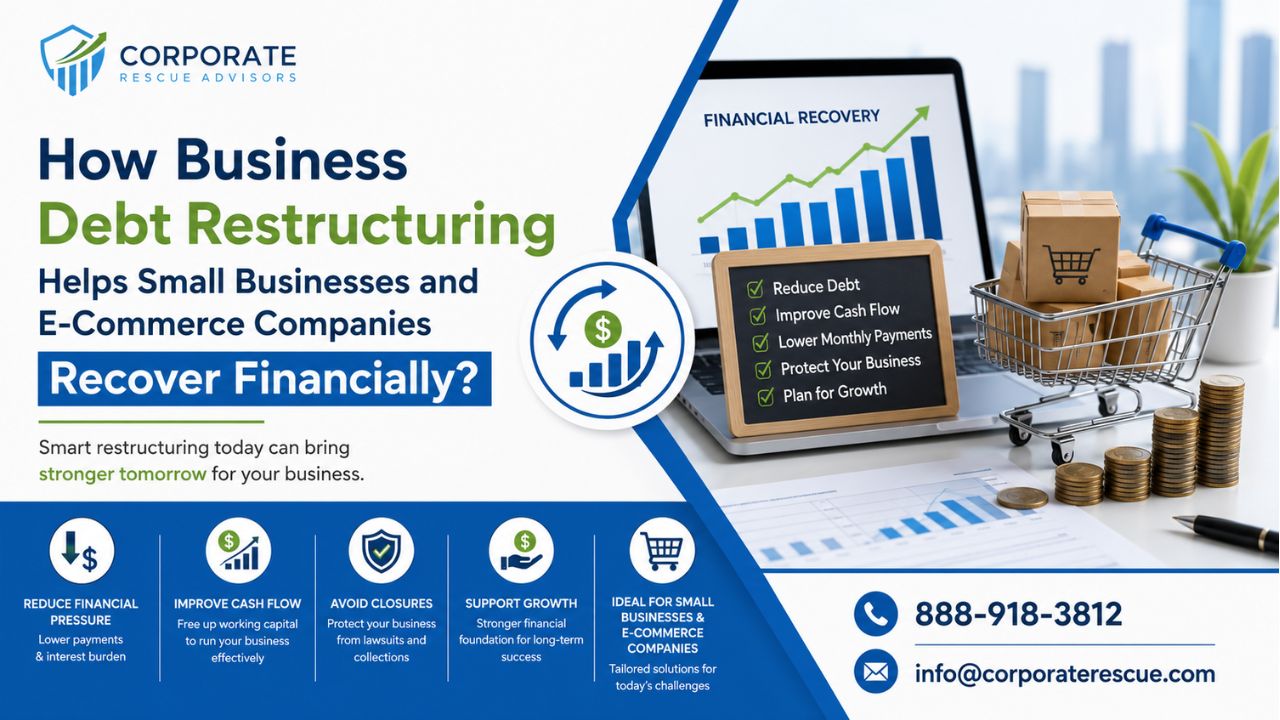 How Business Debt Restructuring Helps Small Businesses and E-Commerce Companies Recover Financially