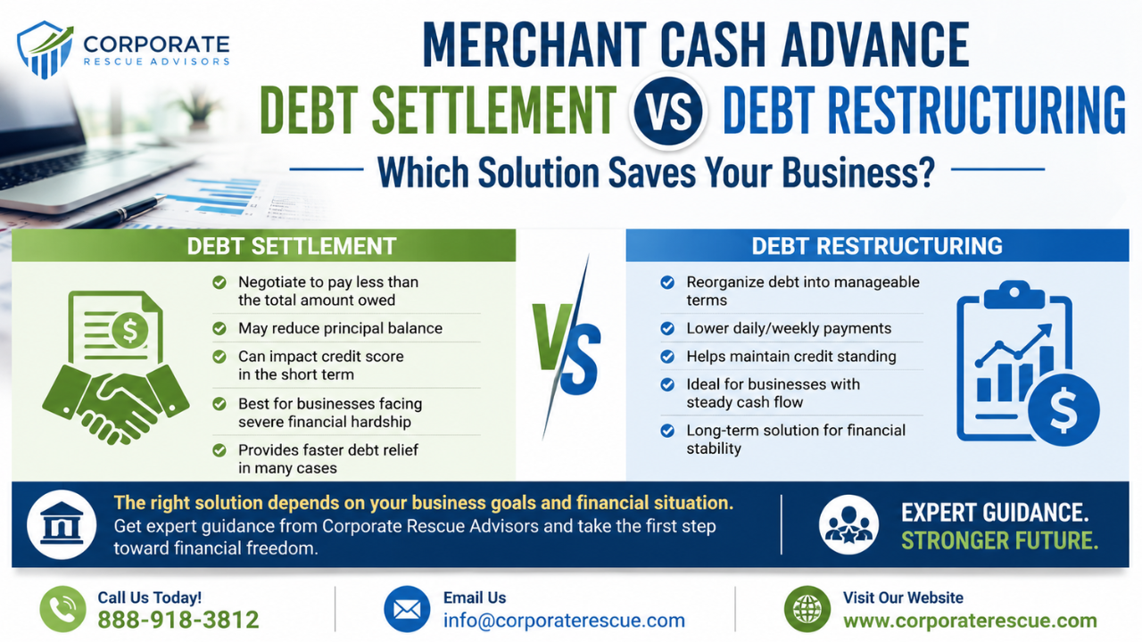 Merchant Cash Advance Debt Settlement vs Debt Restructuring Which Solution Saves Your Business